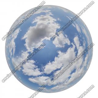 HDRi Skydome of Blue Clouded Sky 16K